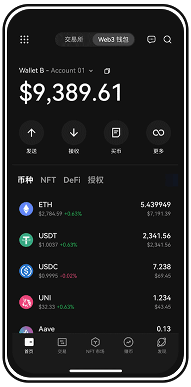 TP钱包转账页面展示